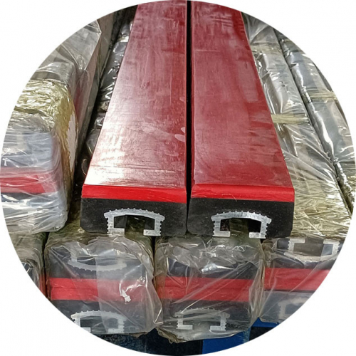 Демпферная балка 100х100х1600 UHMW-PE 12,5 мм