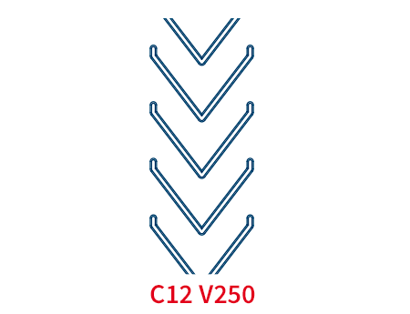 Шевронная лента C12 V250 EP250