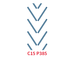 Шевронная лента C15 P385 EP400