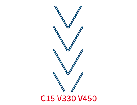 Шевронная лента C15 V450 EP250