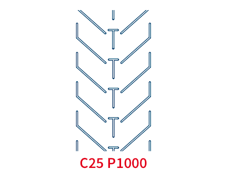 Шевронная лента C25 P1000 EP400