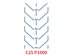 Шевронная лента C25 P1000 EP500