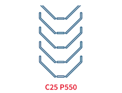 Шевронная лента C25 P550 EP250