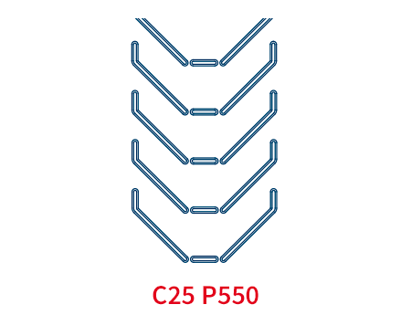 Шевронная лента C25 P550 EP400