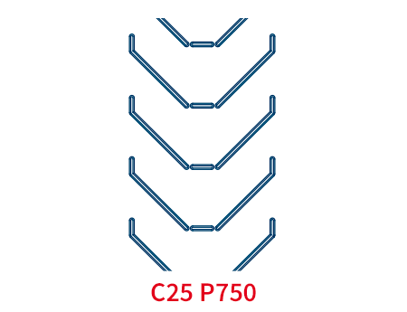 Шевронная лента C25 P750 EP400