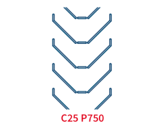 Шевронная лента C25 P750 EP400