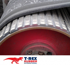 Резинокерамическая футеровка барабанов T-REX CERA-REX 12x380x10000